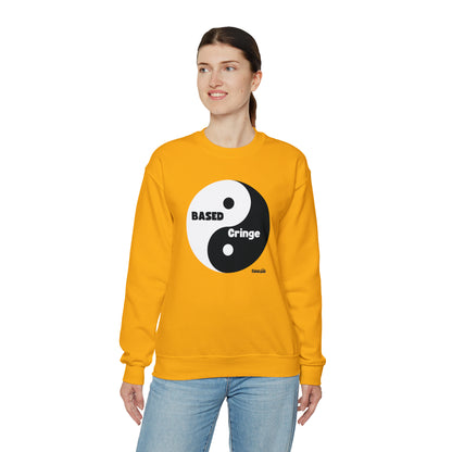 Based/Cringe Yin Yang Funny Unisex Casual Sweatshirt