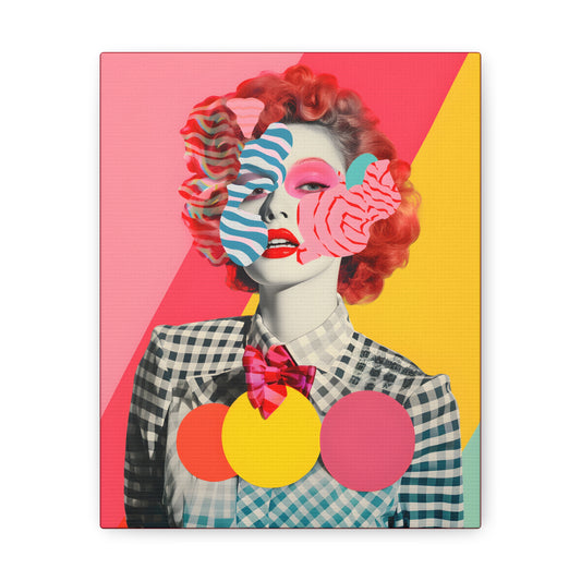 Modern Woman's Boogie, Surreal Fine Art Print Canvas Wall Art