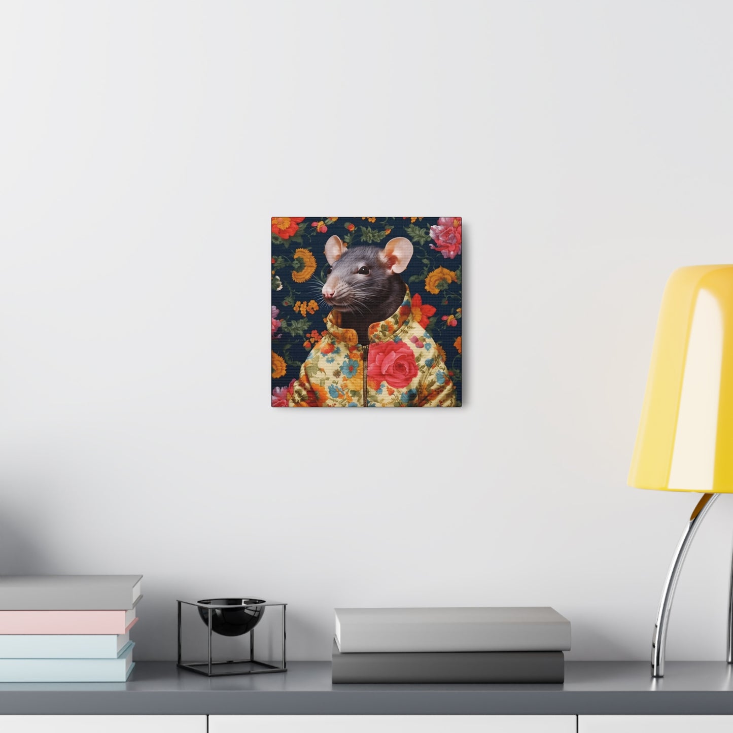 Fancy Rat Fine Art Print Canvas Wall Art