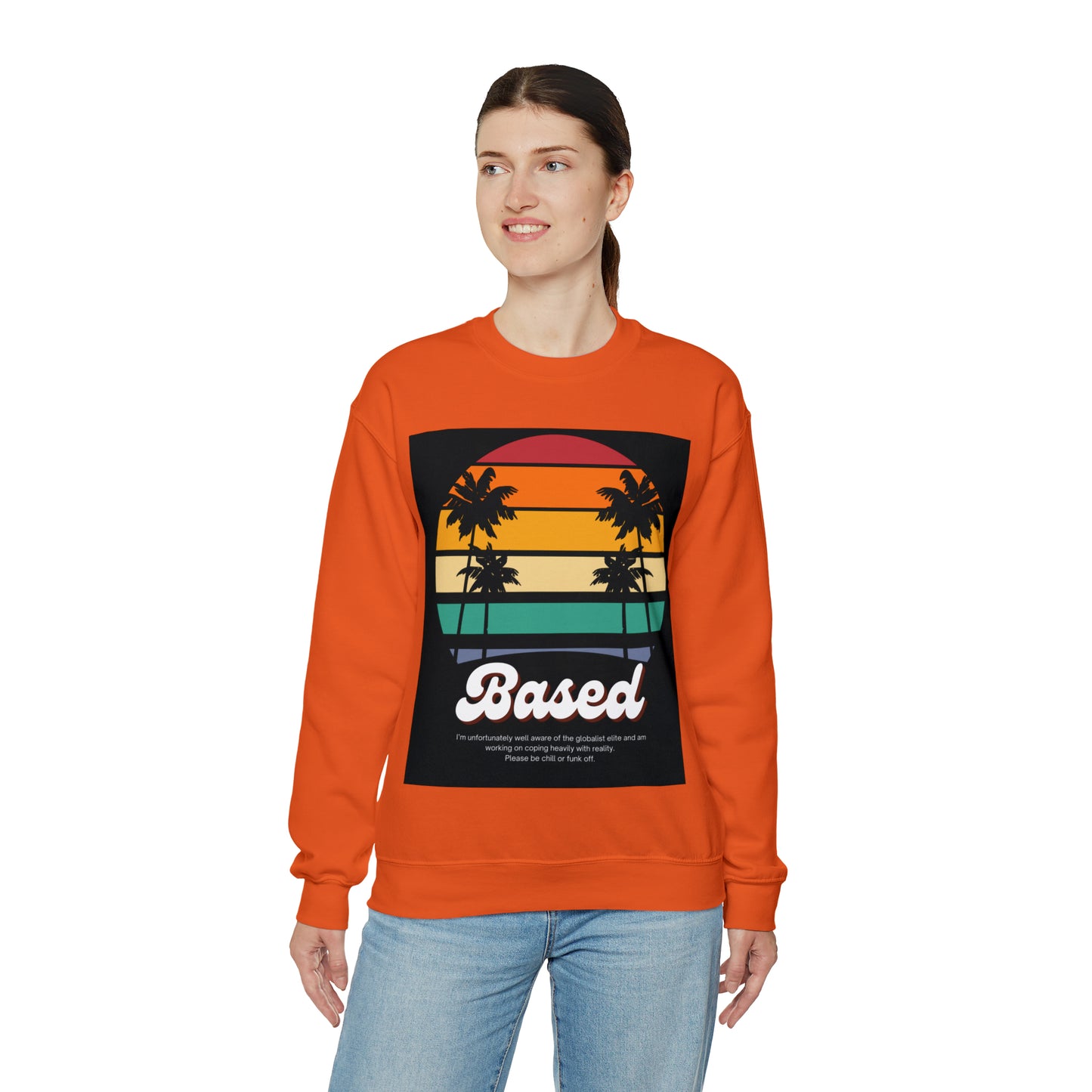 Based Retro 70s Unisex Casual Sweatshirt