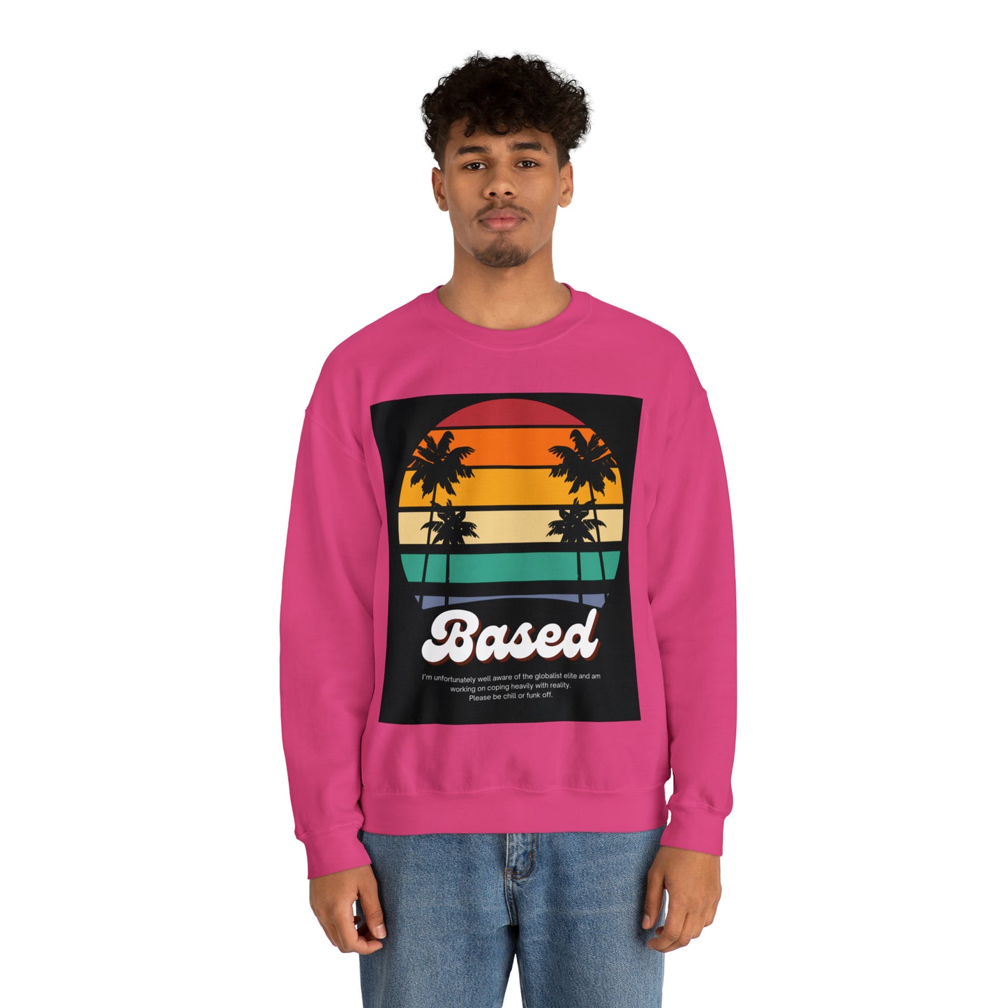 Based Retro 70s Unisex Casual Sweatshirt