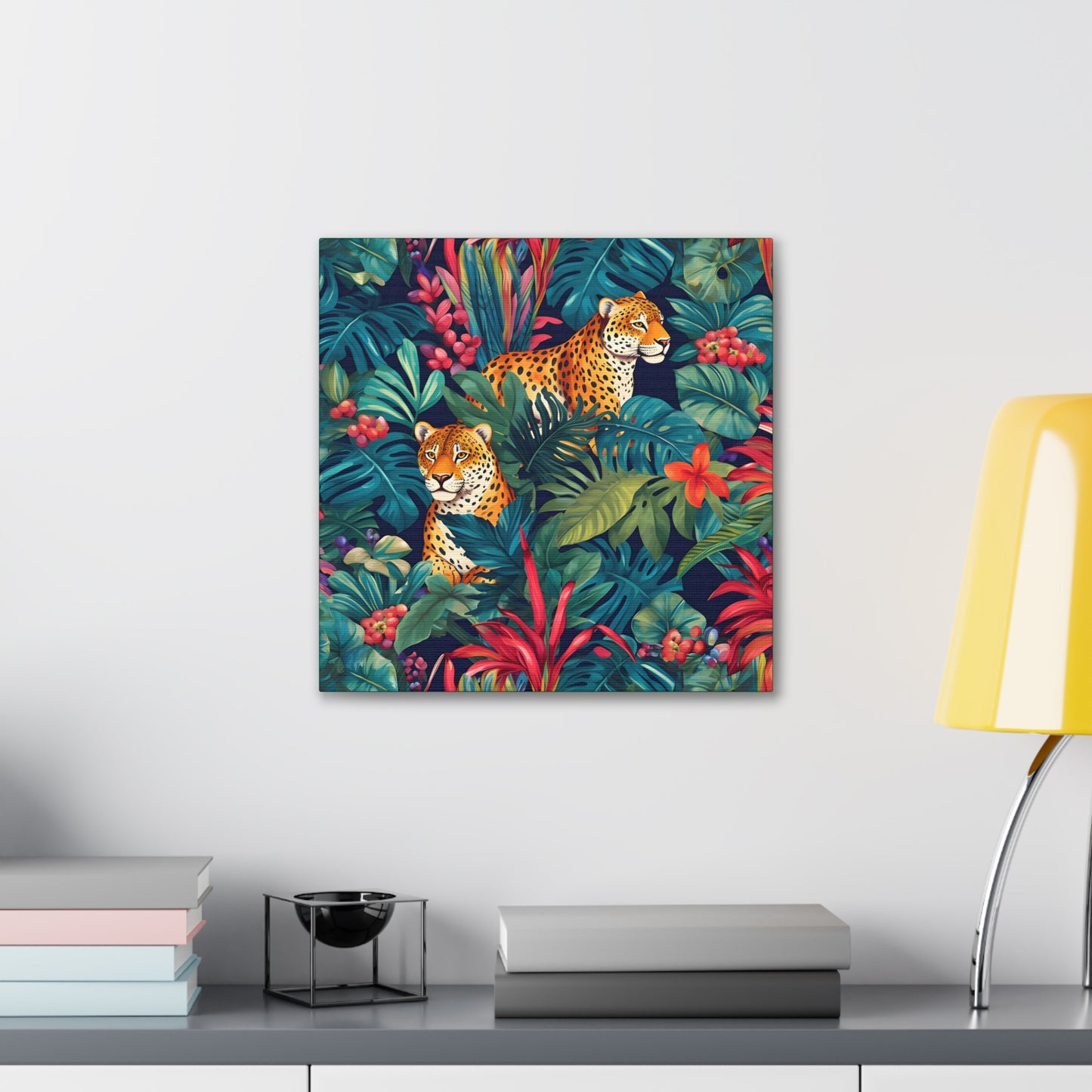 Tiger Lounge Fine Art Print Canvas Wall Art