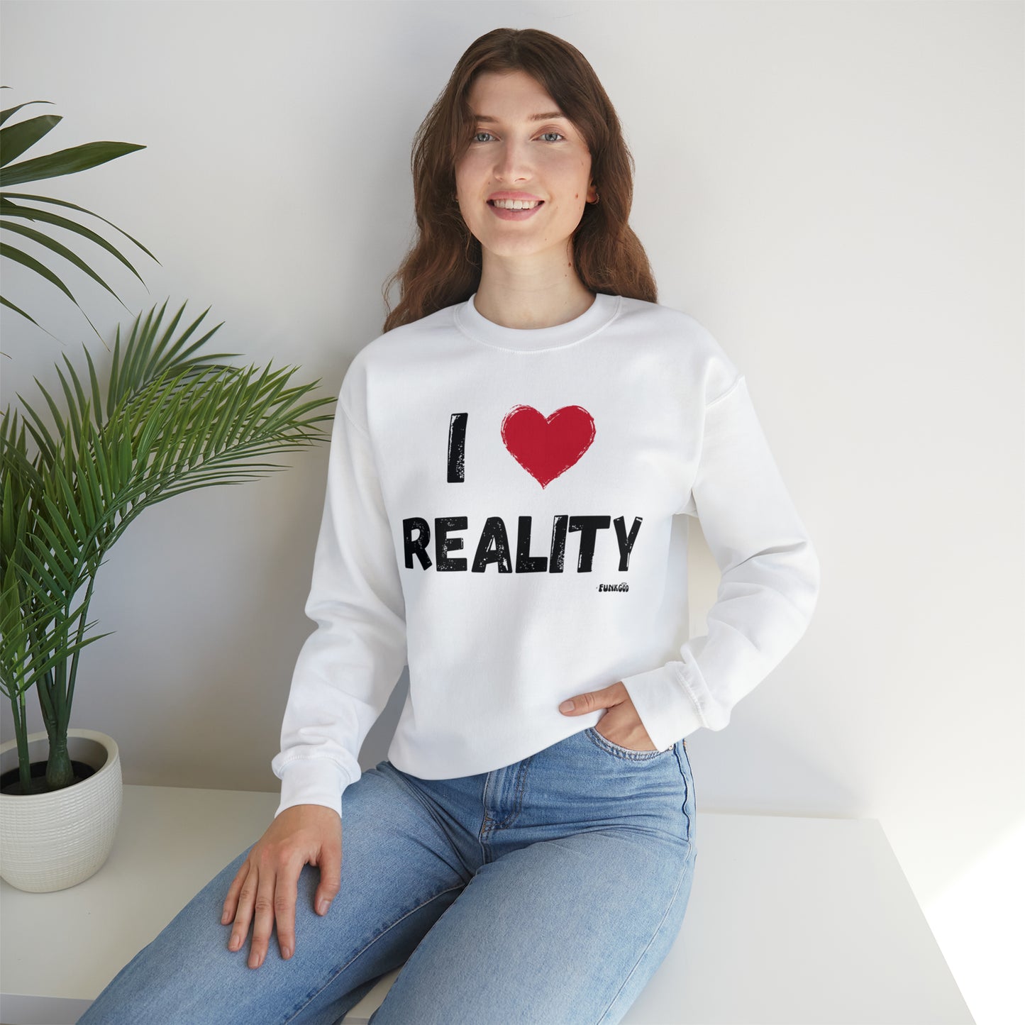 I Heart Reality Unisex Casual Sweatshirt