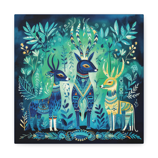 Nature's Spirits 3 Deer Fine Art Print Canvas Wall Art