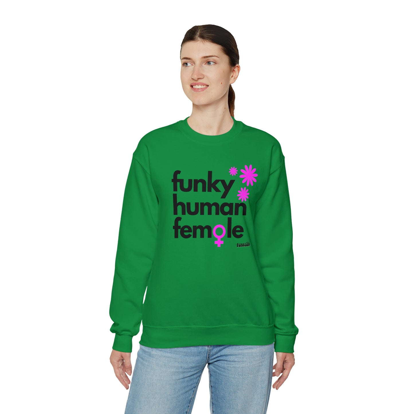 Funky Human Female Slogan Women's Casual Sweatshirt