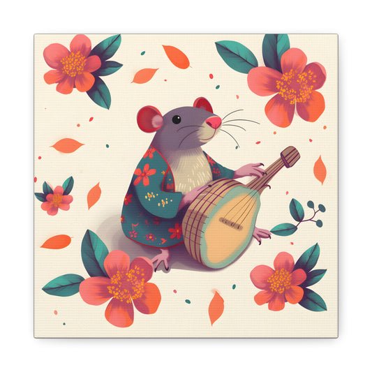 Bohemian Rat Fine Art Print Canvas Wall Art