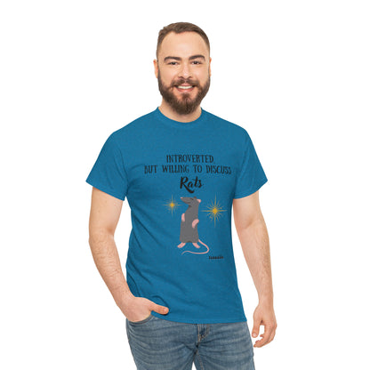 Rat Lover Unisex T-Shirt "Introverted But Willing to Discuss Rats"