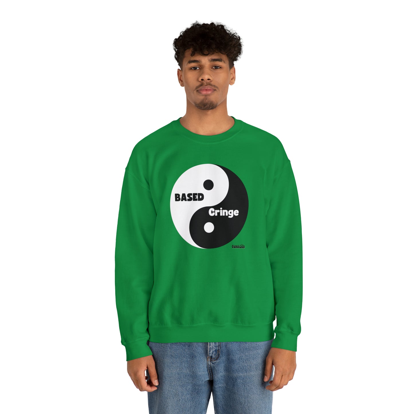 Based/Cringe Yin Yang Funny Unisex Casual Sweatshirt