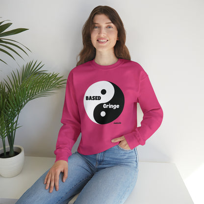 Based/Cringe Yin Yang Funny Unisex Casual Sweatshirt