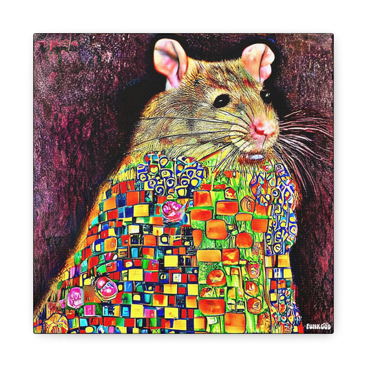 Gustav Klimt Rat Cute Canvas Wall Art