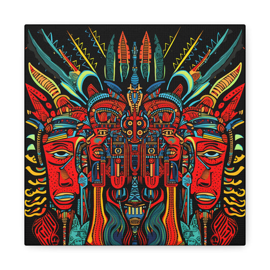 Trippy Devil Fine Art Print Canvas Wall Art