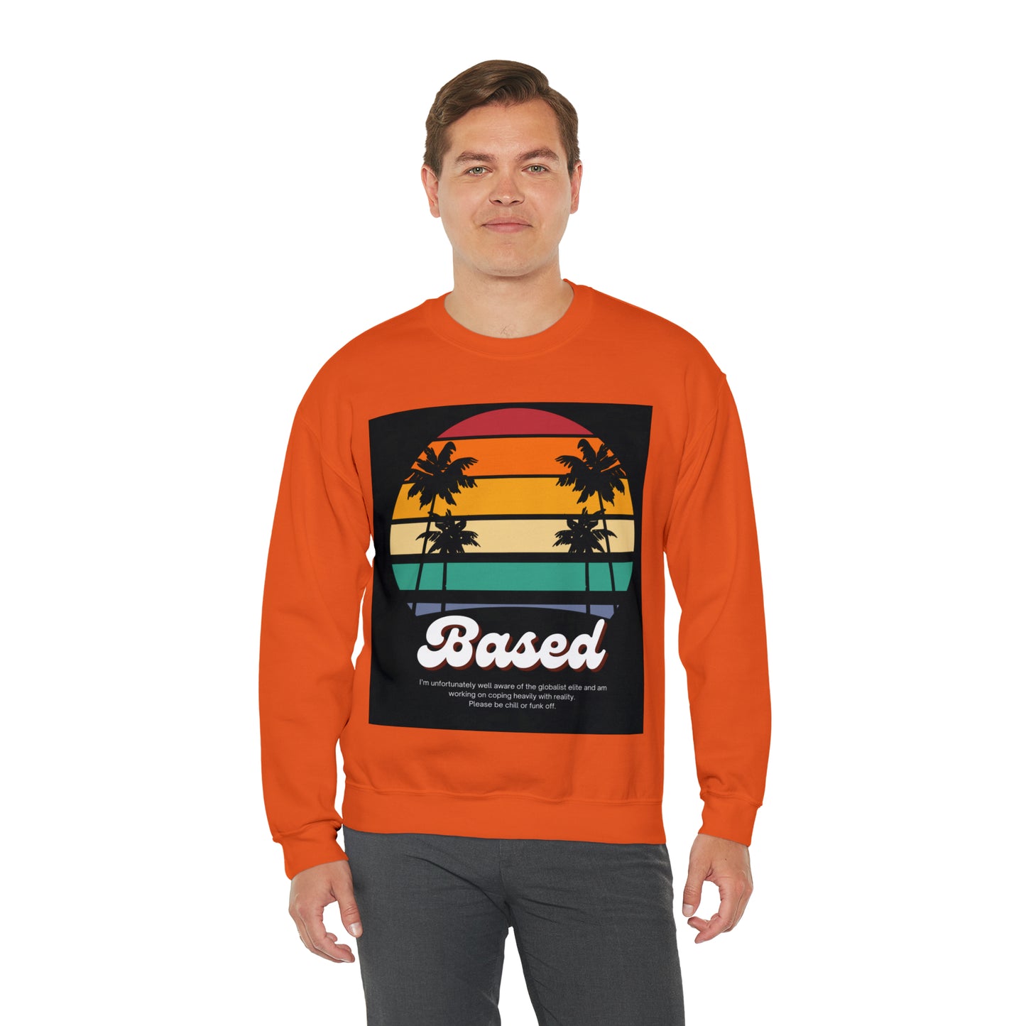 Based Retro 70s Unisex Casual Sweatshirt