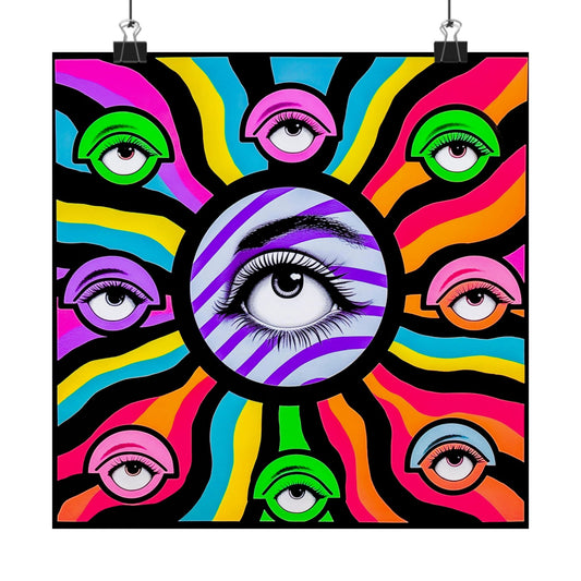 The Eyes Have It Surrealist Psychedelic Eye Fine Art Poster