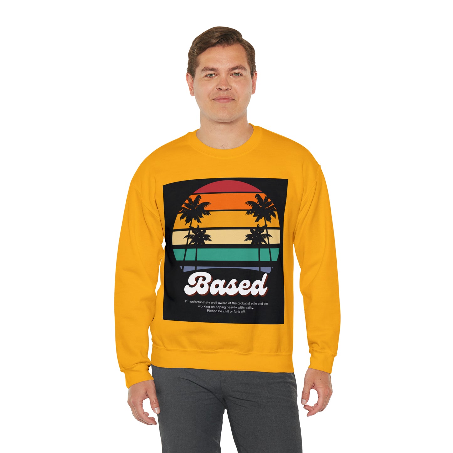 Based Retro 70s Unisex Casual Sweatshirt