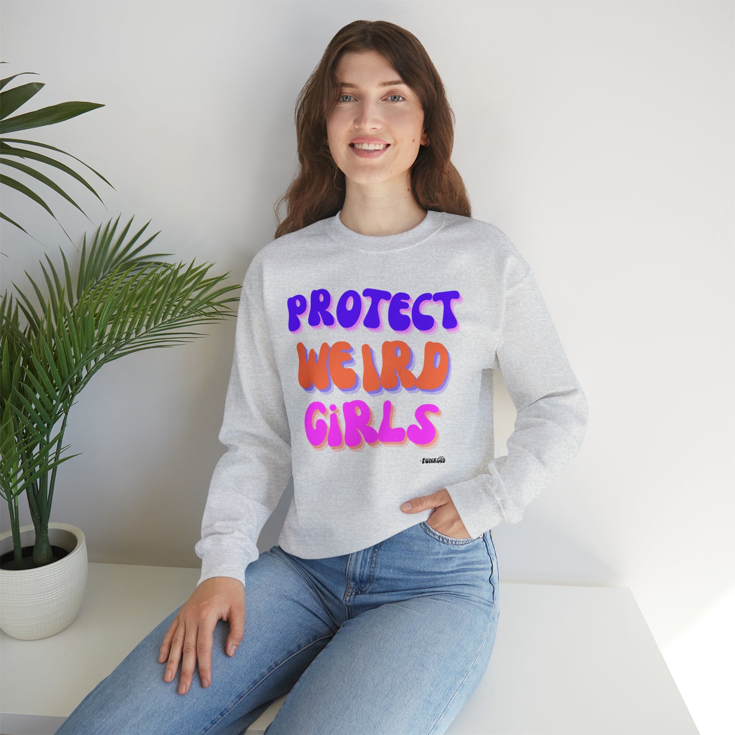 Protect Weird Girls Unisex Casual Sweatshirt