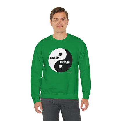 Based/Cringe Yin Yang Funny Unisex Casual Sweatshirt