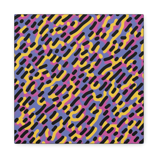 80s Zany Leopard Print Fine Art Print Canvas Wall Art