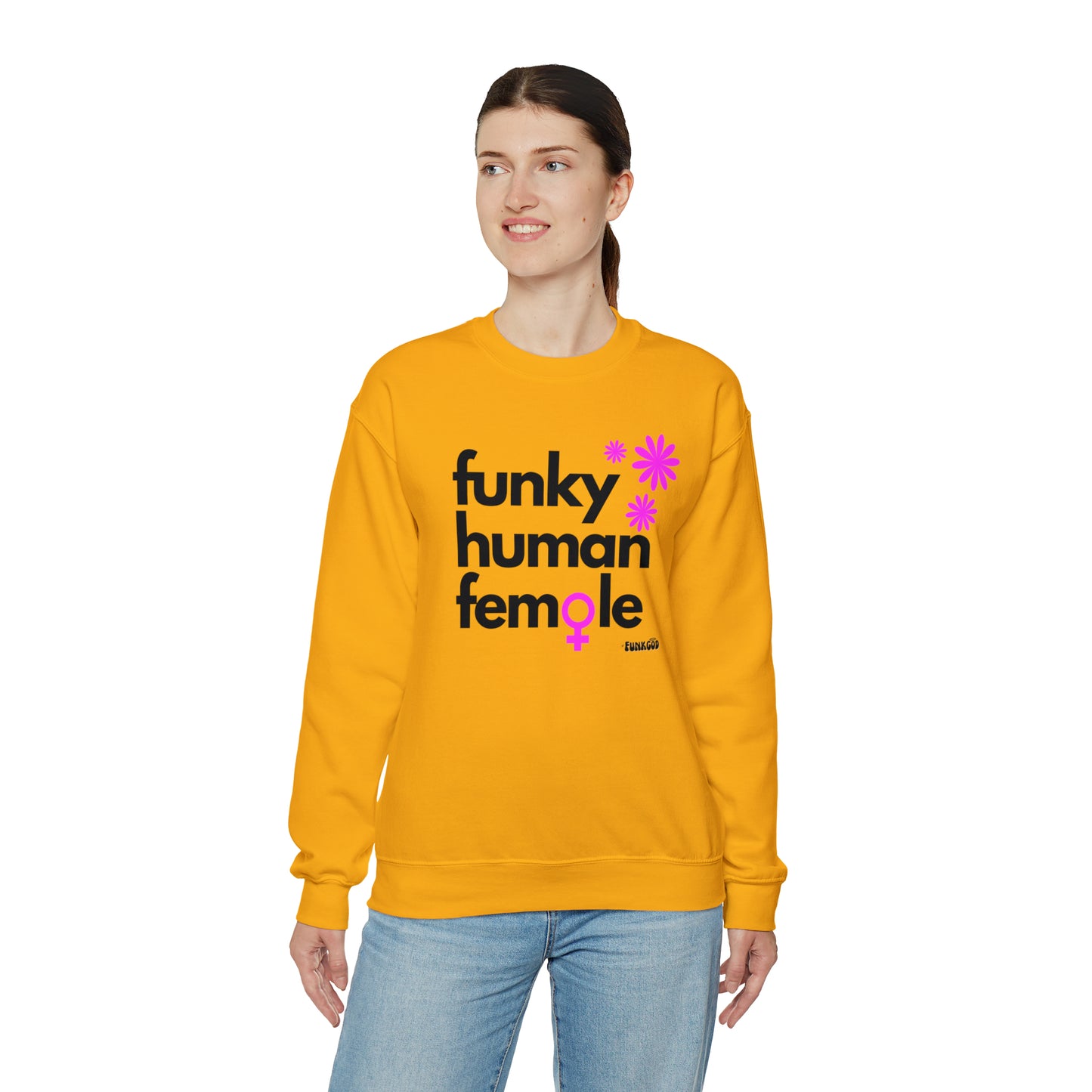 Funky Human Female Slogan Women's Casual Sweatshirt