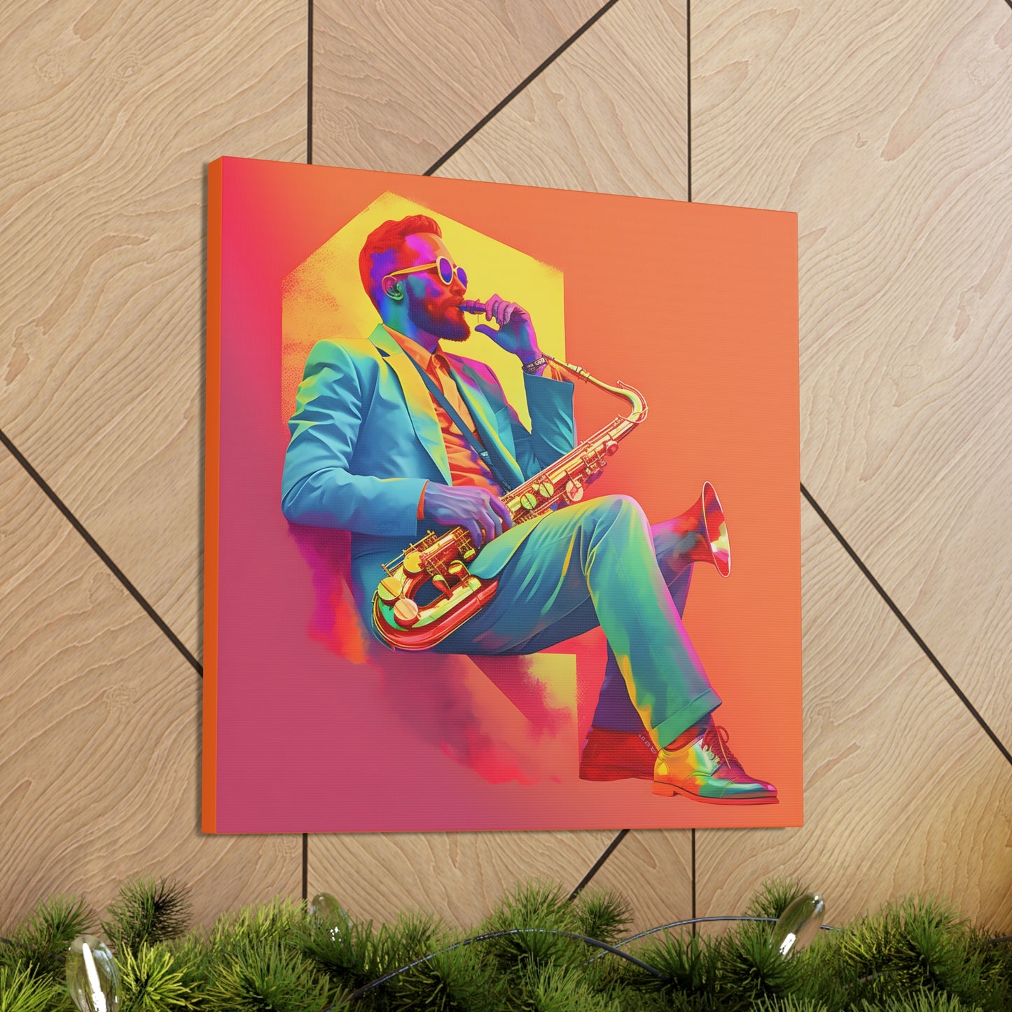 Tooting His Own Horn Fine Art Print Canvas Wall Art