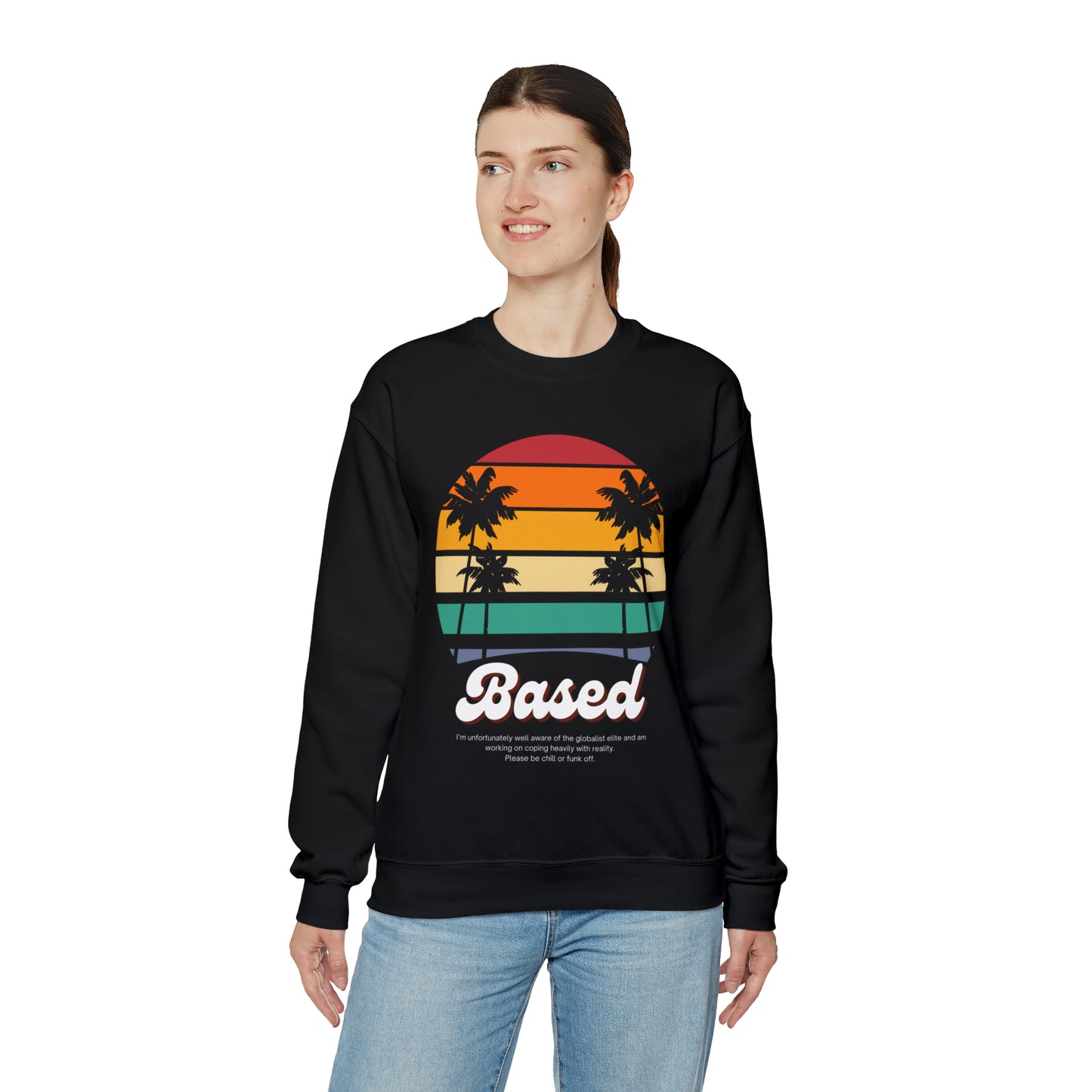 Based Retro 70s Unisex Casual Sweatshirt