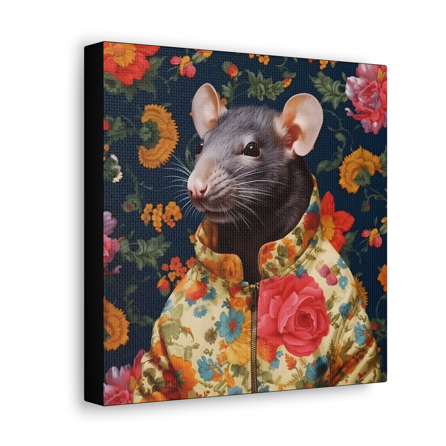 Fancy Rat Fine Art Print Canvas Wall Art