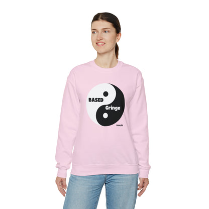 Based/Cringe Yin Yang Funny Unisex Casual Sweatshirt