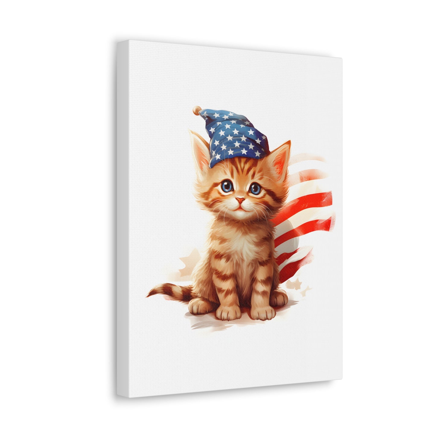 Based Freedom Kitten Cute Canvas Wall Art