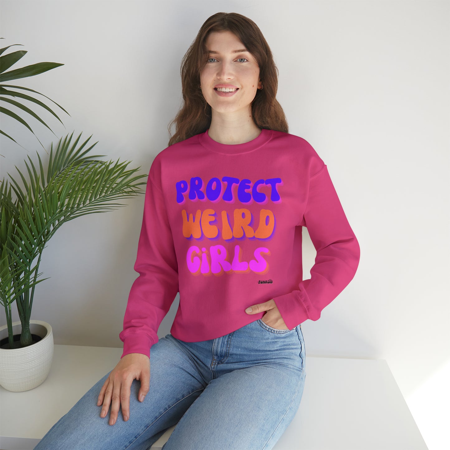 Protect Weird Girls Unisex Casual Sweatshirt