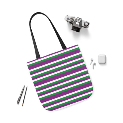 Women's Suffrage Striped Flag Canvas Tote Bag