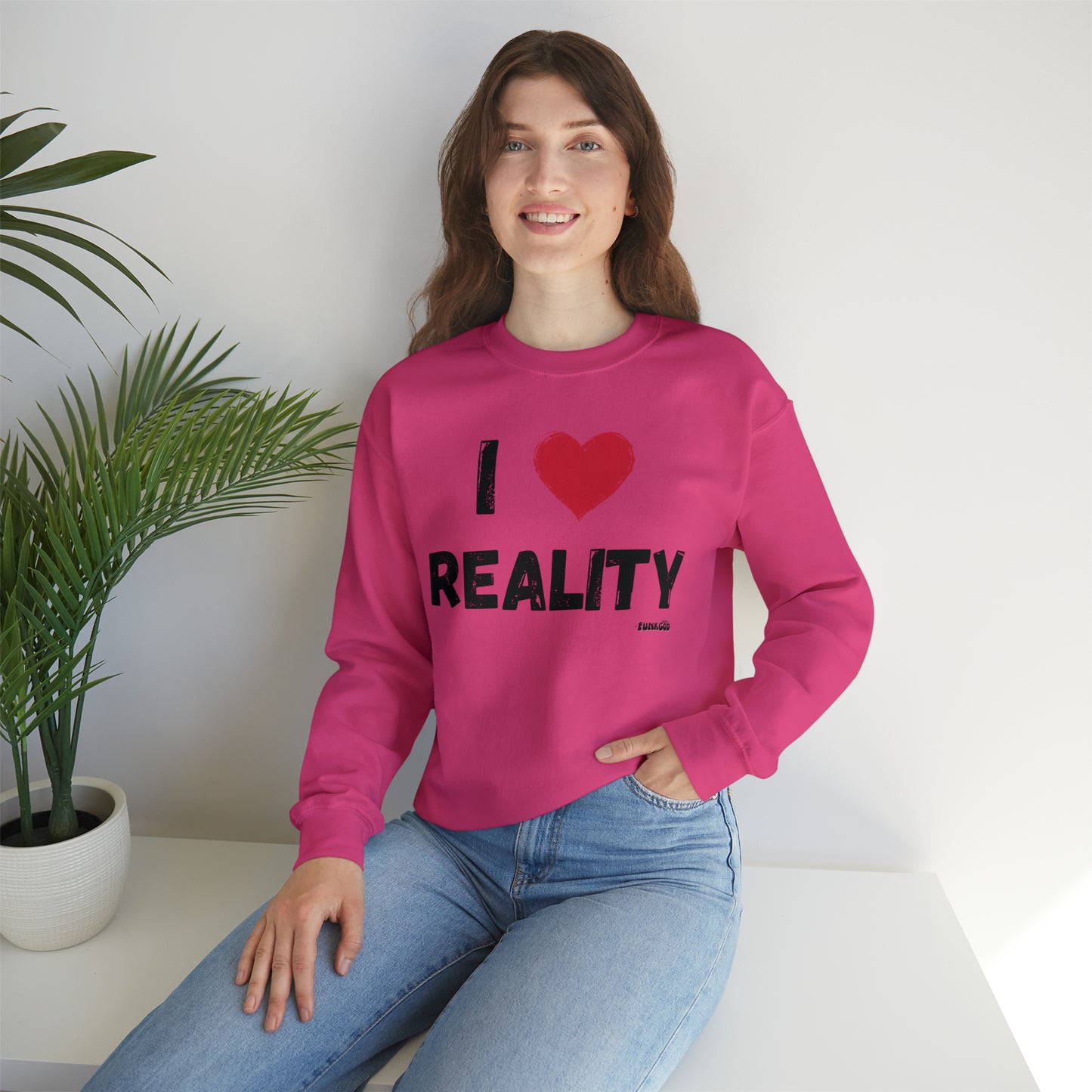 I Heart Reality Unisex Casual Sweatshirt