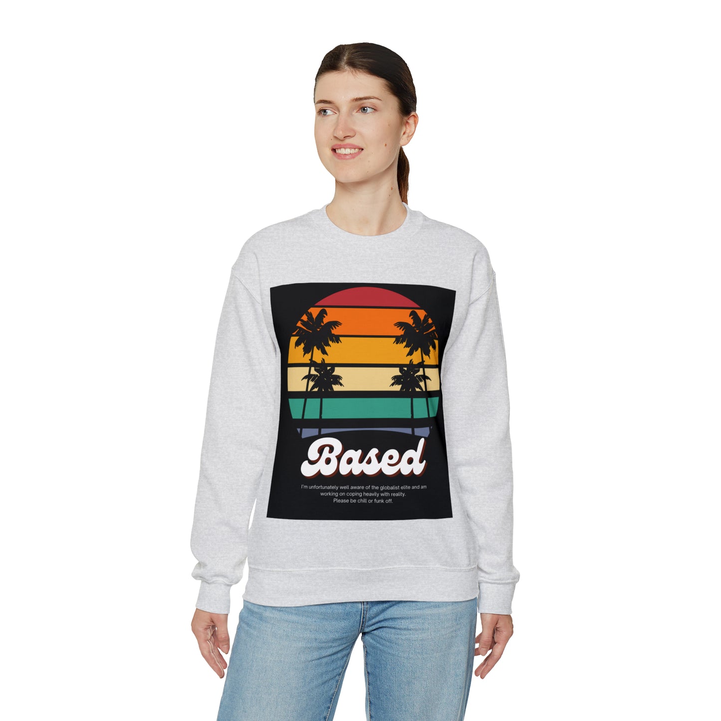 Based Retro 70s Unisex Casual Sweatshirt