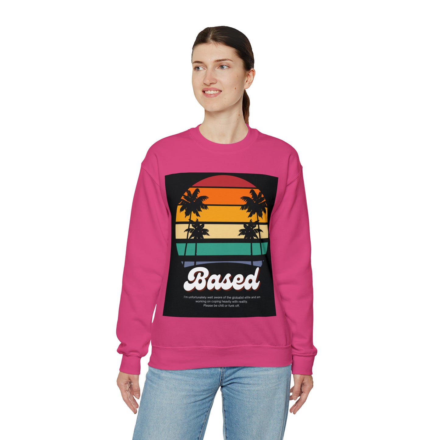 Based Retro 70s Unisex Casual Sweatshirt