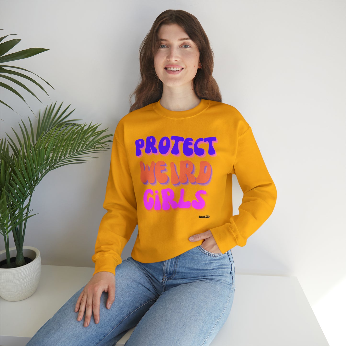 Protect Weird Girls Unisex Casual Sweatshirt