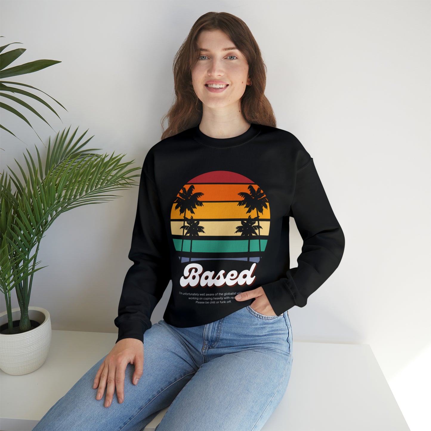 Based Retro 70s Unisex Casual Sweatshirt