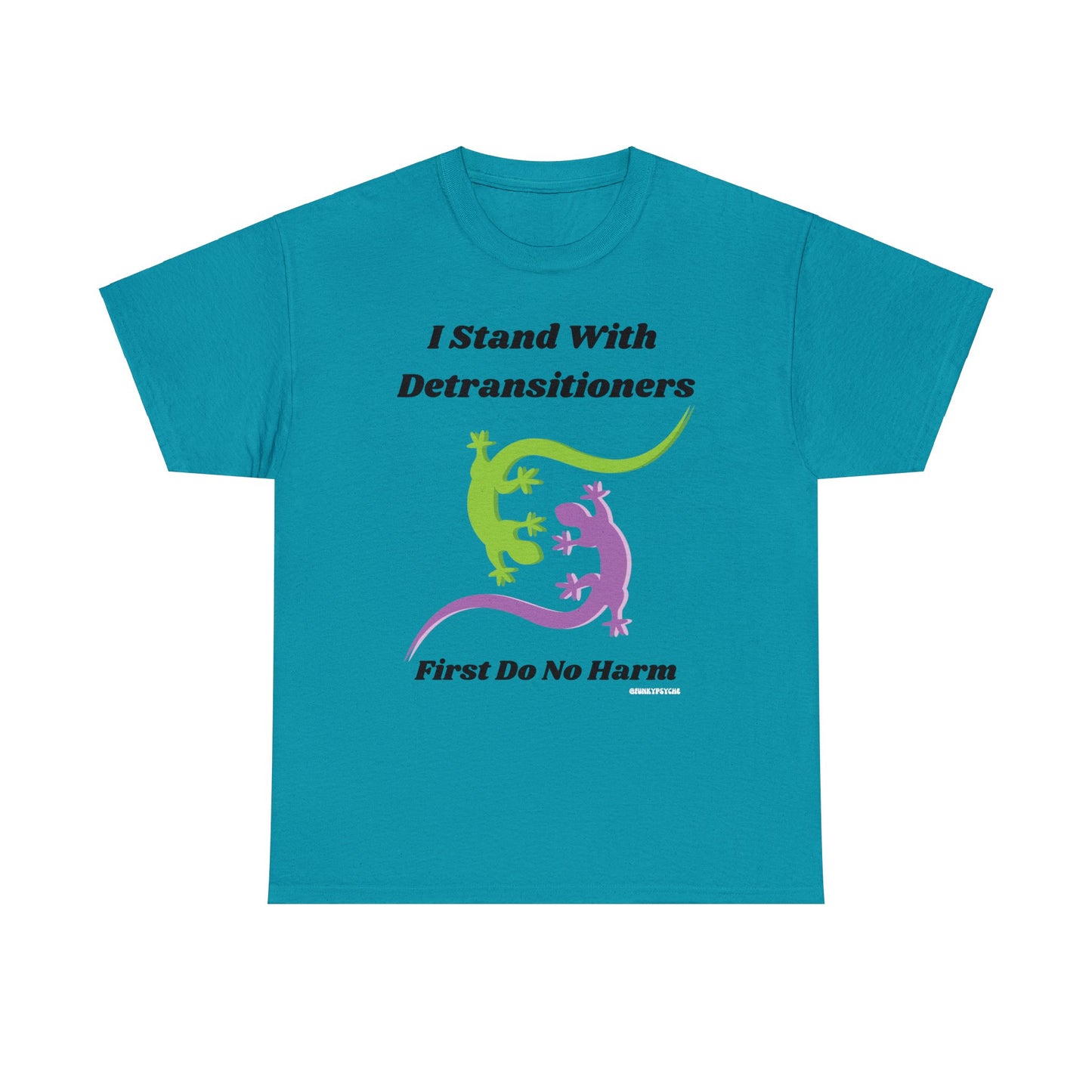 I Stand With Detransitioners, First Do No Harm Detransition Unisex Cotton Tee