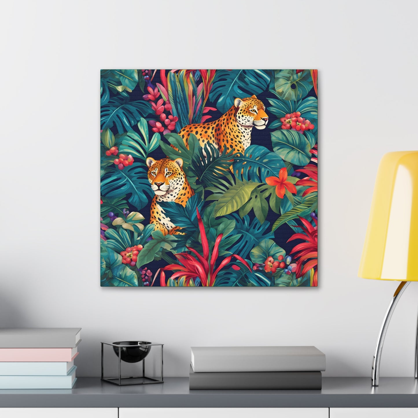 Tiger Lounge Fine Art Print Canvas Wall Art