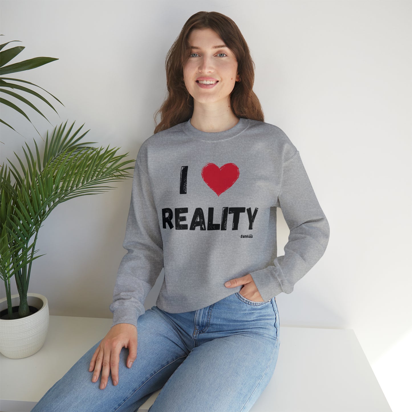 I Heart Reality Unisex Casual Sweatshirt