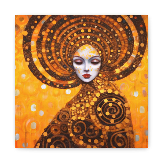 Gustav Klimt Fertility Goddess Headdress Fine Art Print Canvas Wall Art