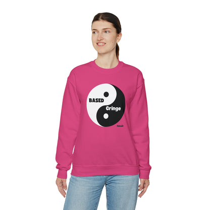 Based/Cringe Yin Yang Funny Unisex Casual Sweatshirt