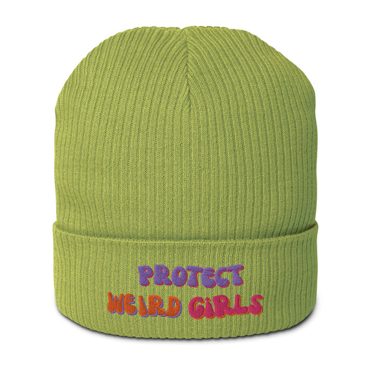 Protect Weird Girls Knit Beanie