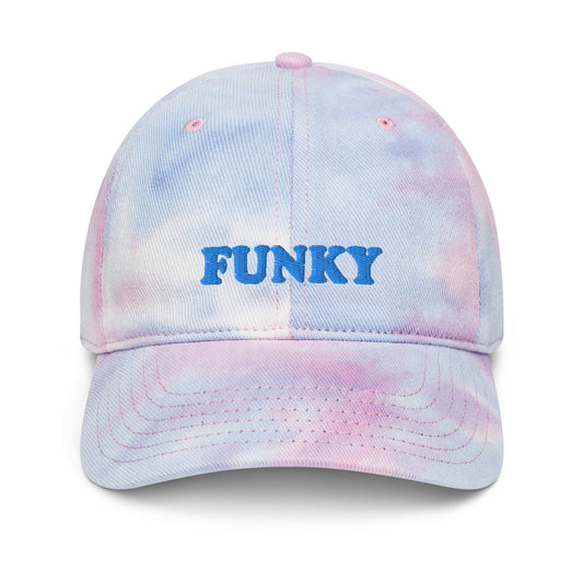 FUNKY Pastel Pink and Blue Tie Dye Hat