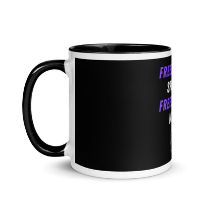 Freedom of Speech, Freedom of Mind Colorful Free Speech Mug