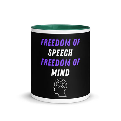 Freedom of Speech, Freedom of Mind Colorful Free Speech Mug