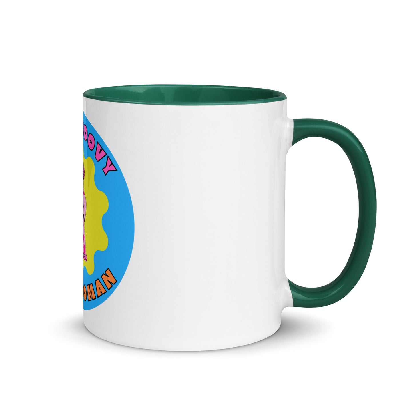 100% Groovy, 100% Woman Colorful Mug