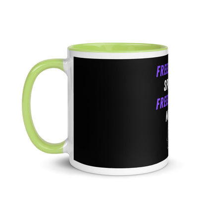 Freedom of Speech, Freedom of Mind Colorful Free Speech Mug