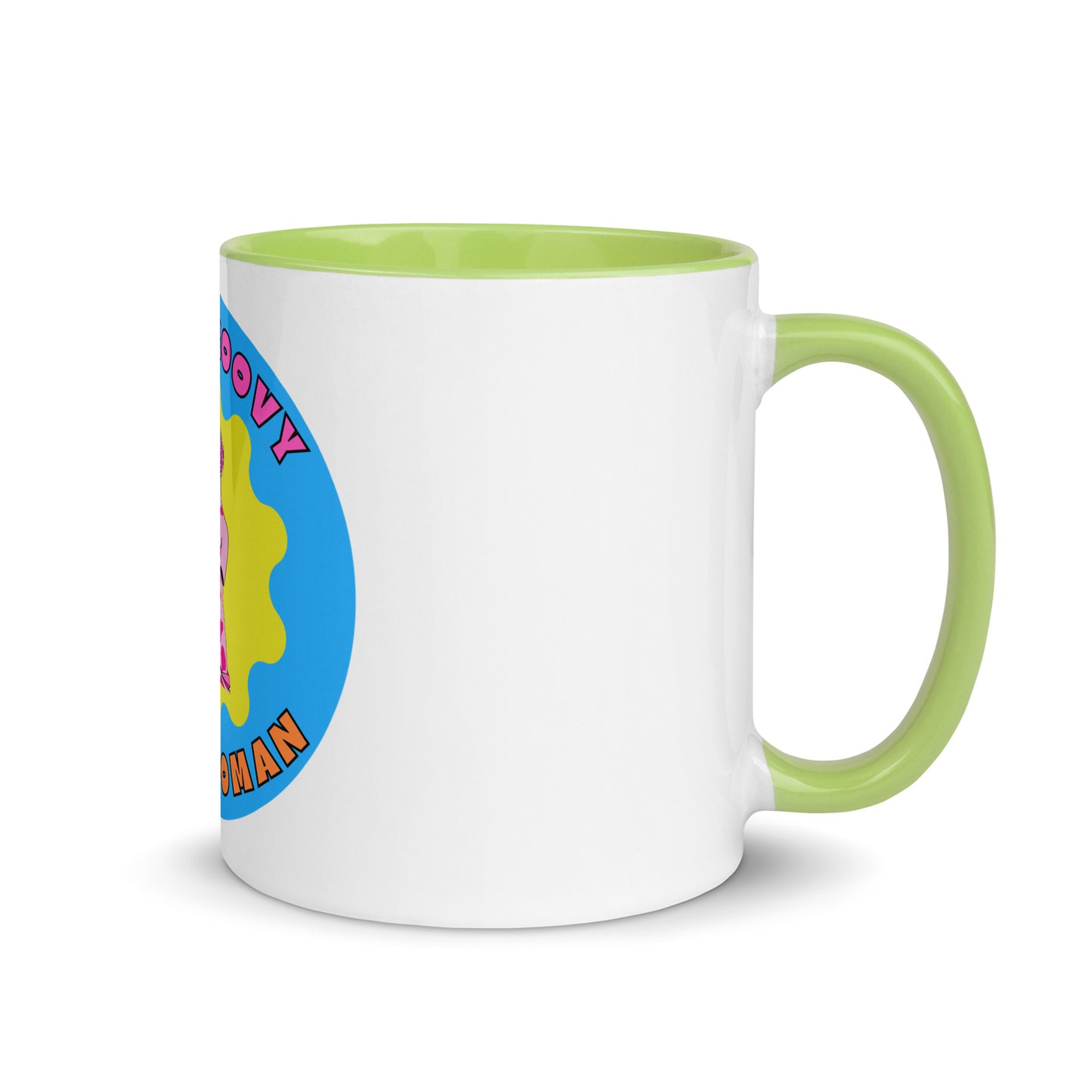 100% Groovy, 100% Woman Colorful Mug