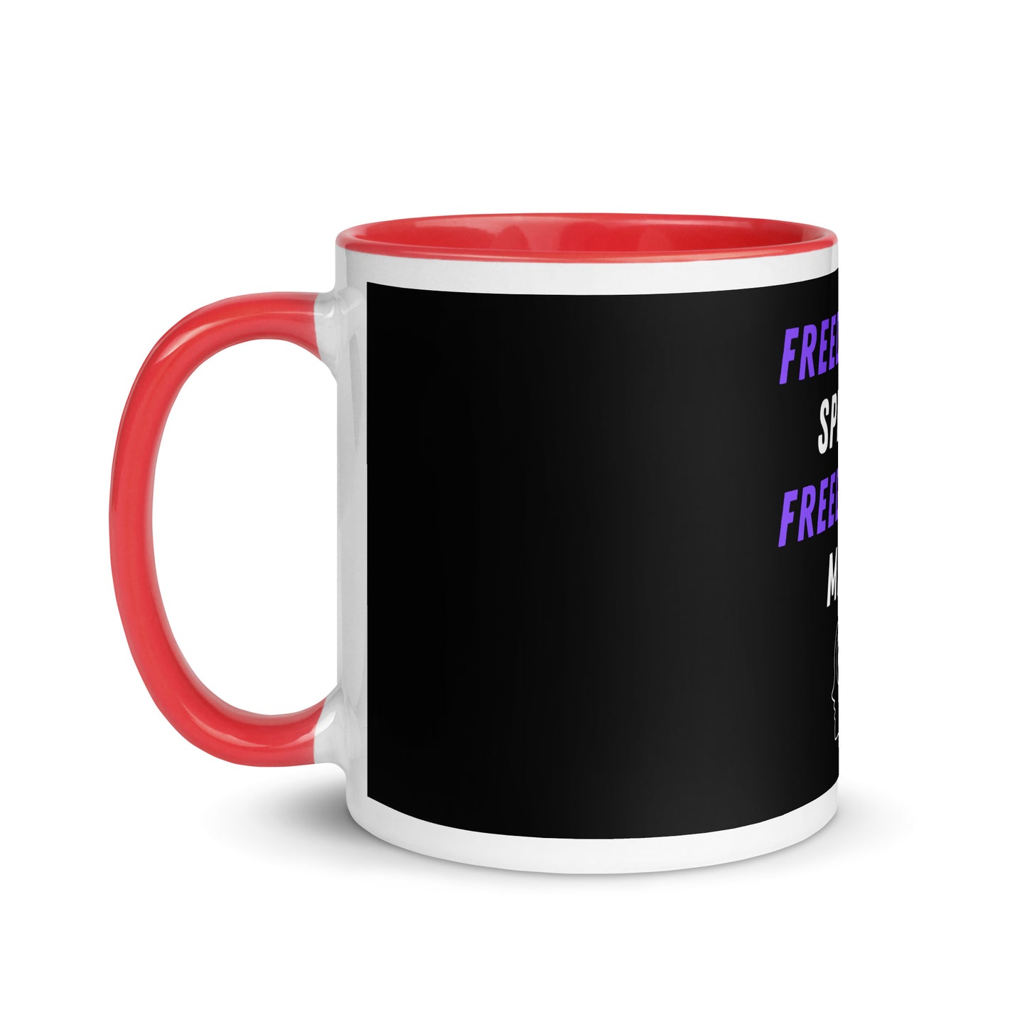 Freedom of Speech, Freedom of Mind Colorful Free Speech Mug